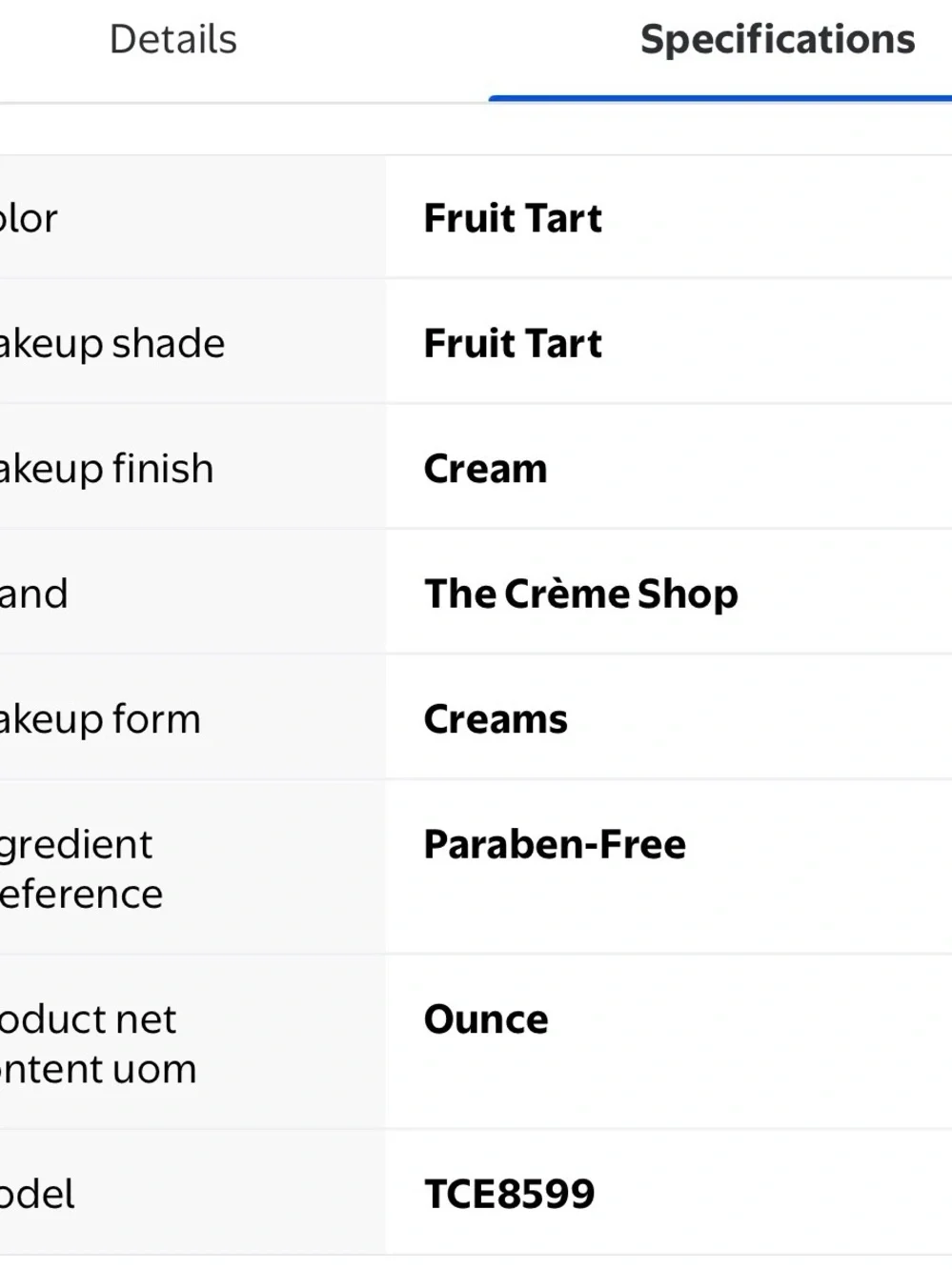 The Crème Shop Fruit Tart Shimmer Eyeshadow — Pink